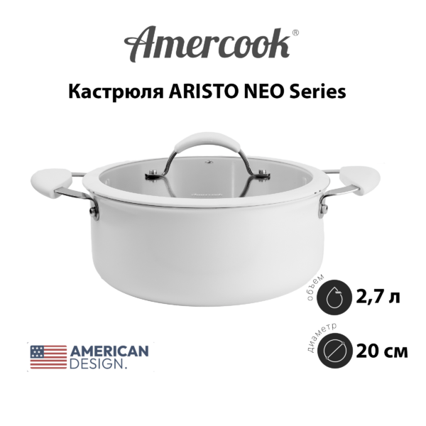 Кастрюля Amercook ARISTO NEO Series AN0520WE